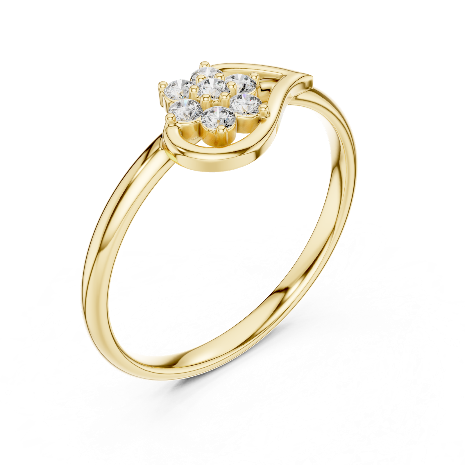 Gold Ring 1 (350), Yellow Gold, view 2