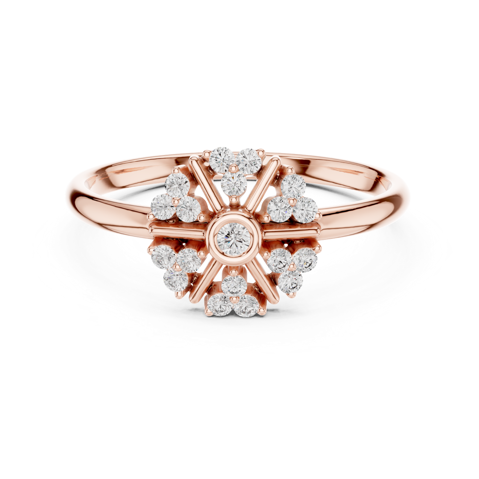 Gold Ring 1 (413), Rose Gold, view 4