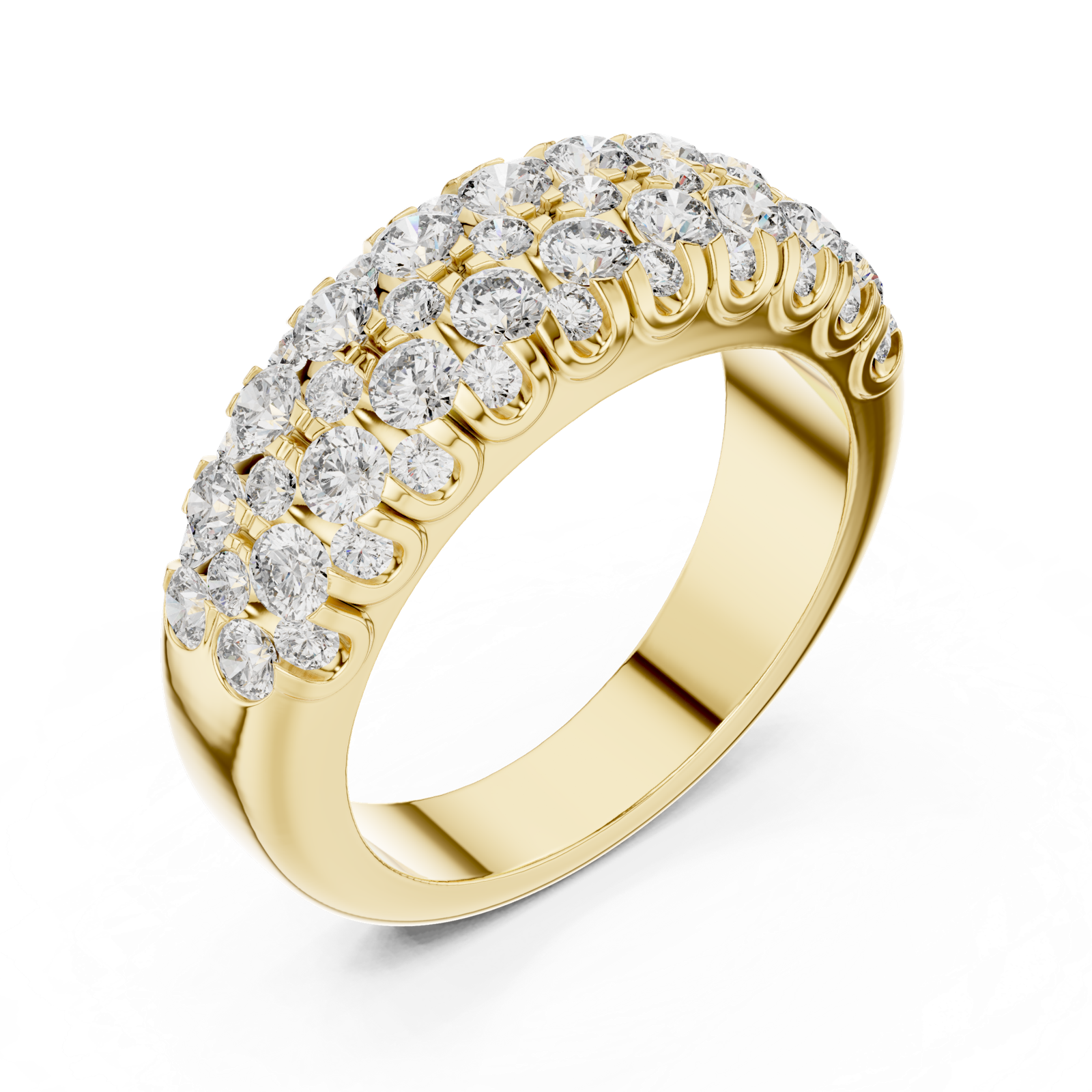 Gold Ring L03-01, Yellow Gold, view 2