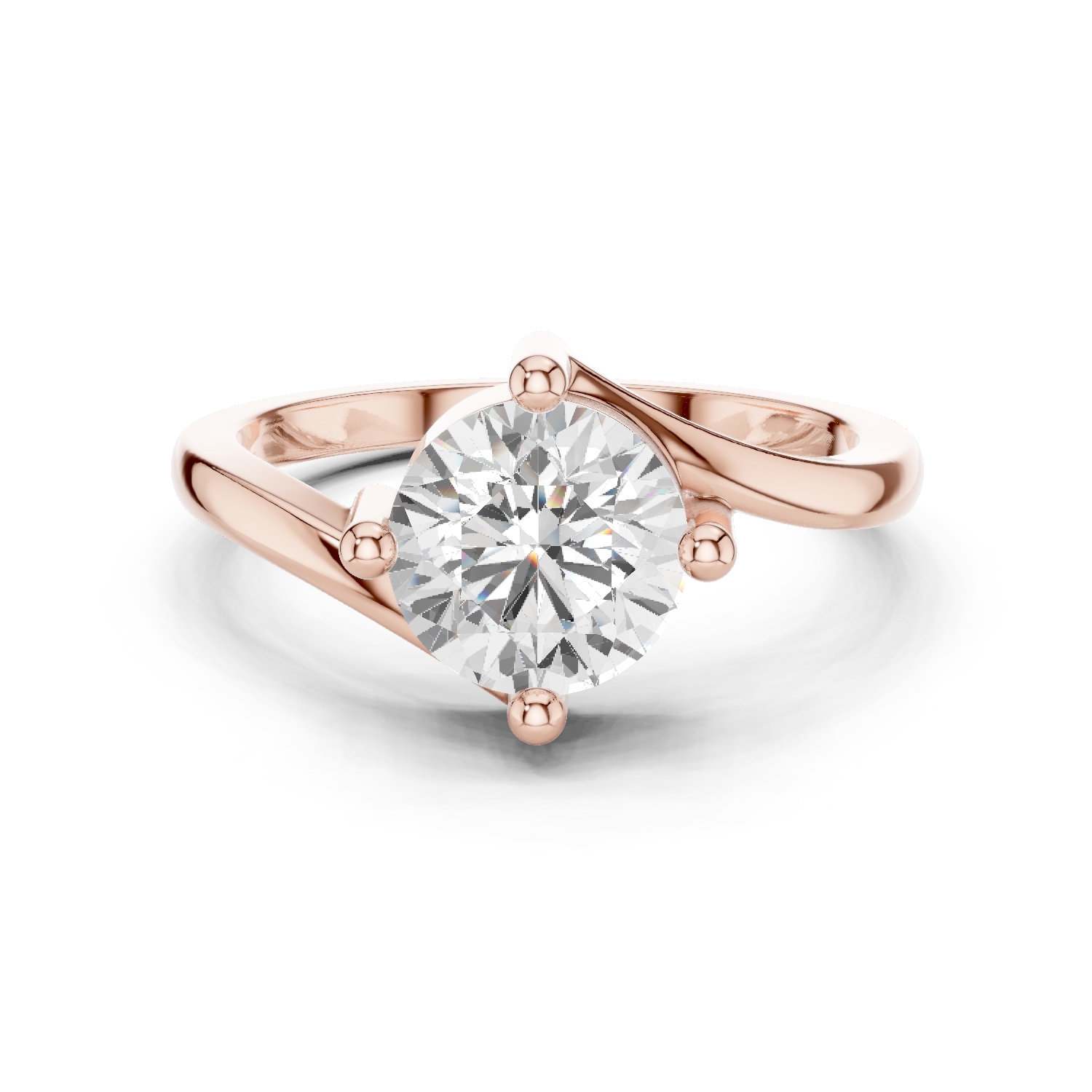 Gold Ring DDLR-804, Rose Gold
