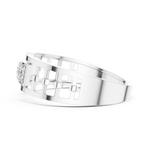 Gold Ring LR-01 (10), White Gold, view 3