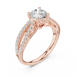 Gold Ring DDLR-636, Rose Gold, view 2