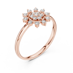 Gold Ring Ledis Ring, Rose Gold, view 2