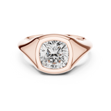 Gold Jewelry L36-4, Cushion center stone, Rose Gold, view 4