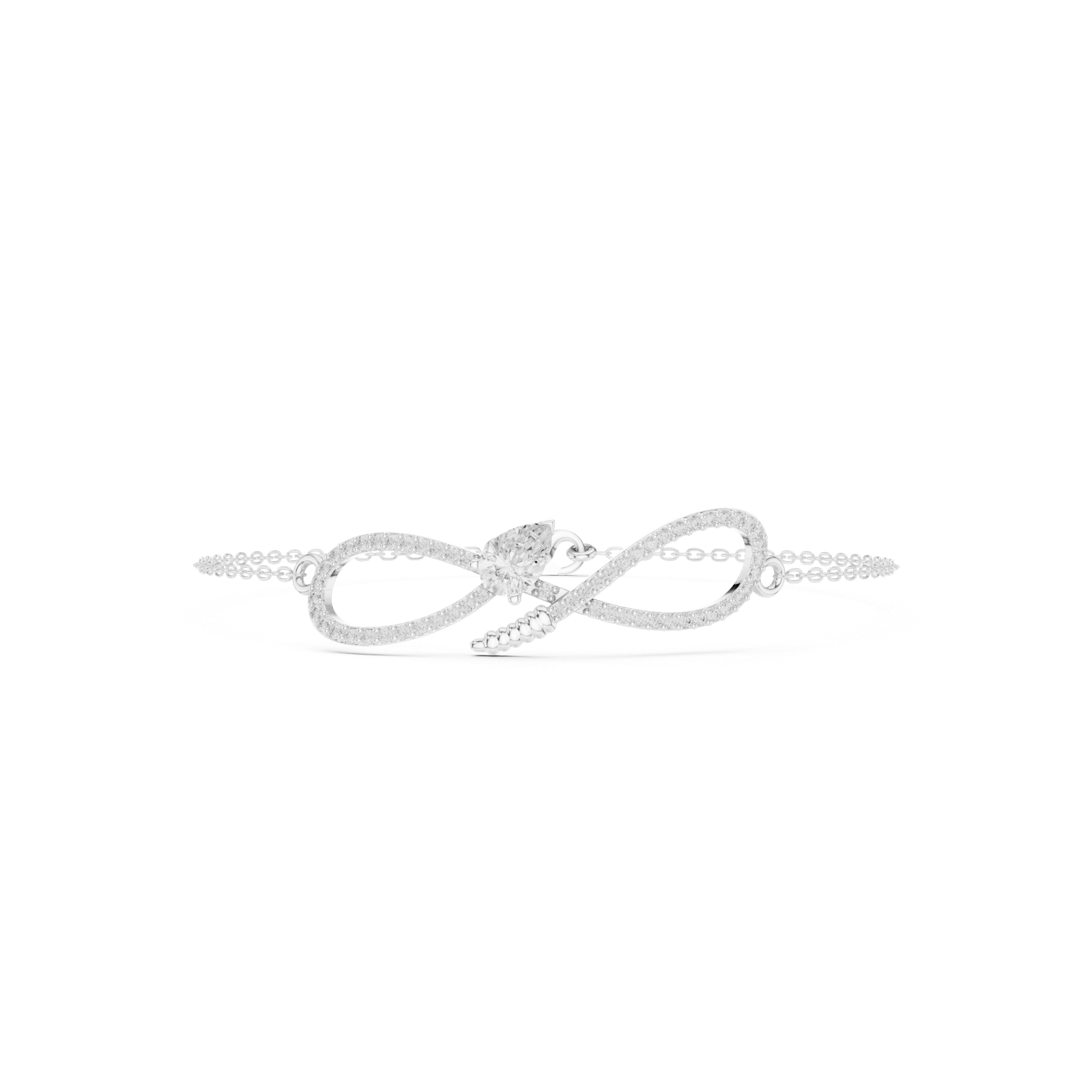 Gold Bracelet SBWB (40), White Gold, view 4