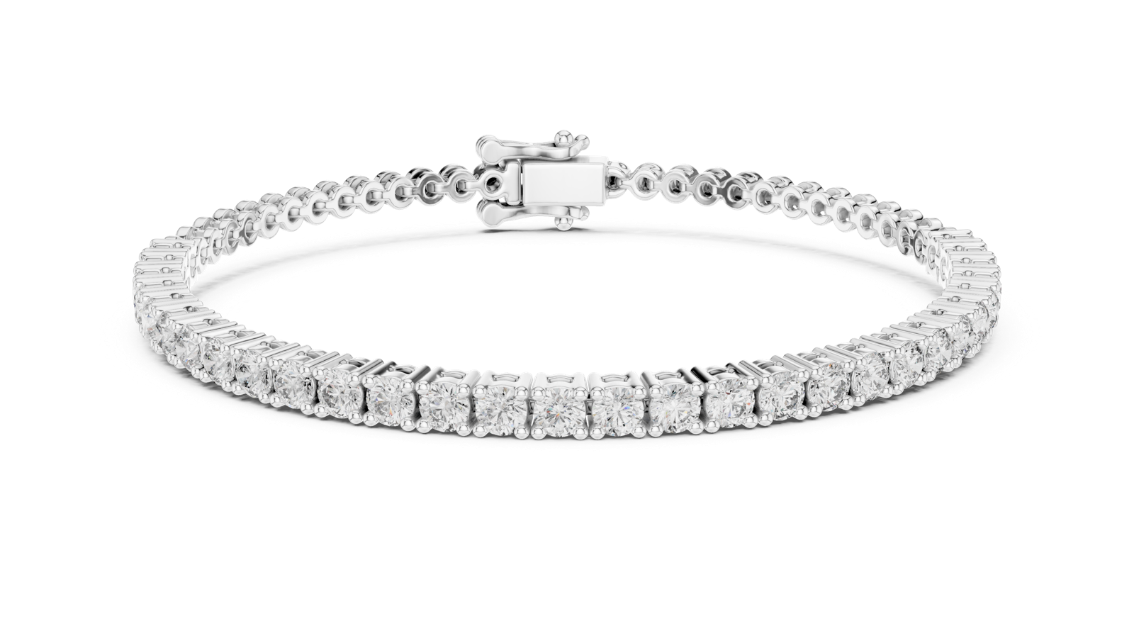 Gold Bracelet FBR0095-2.5-3, White Gold, view 4