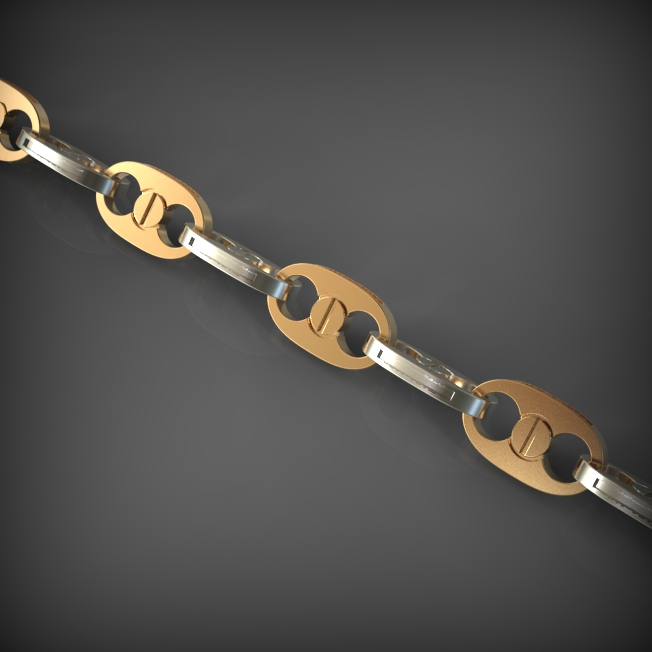 14K Solid Gold Men's Cuban Link Chain Necklace, Yellow Gold