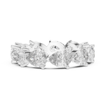 Gold Ring DDLR-001, White Gold, view 3