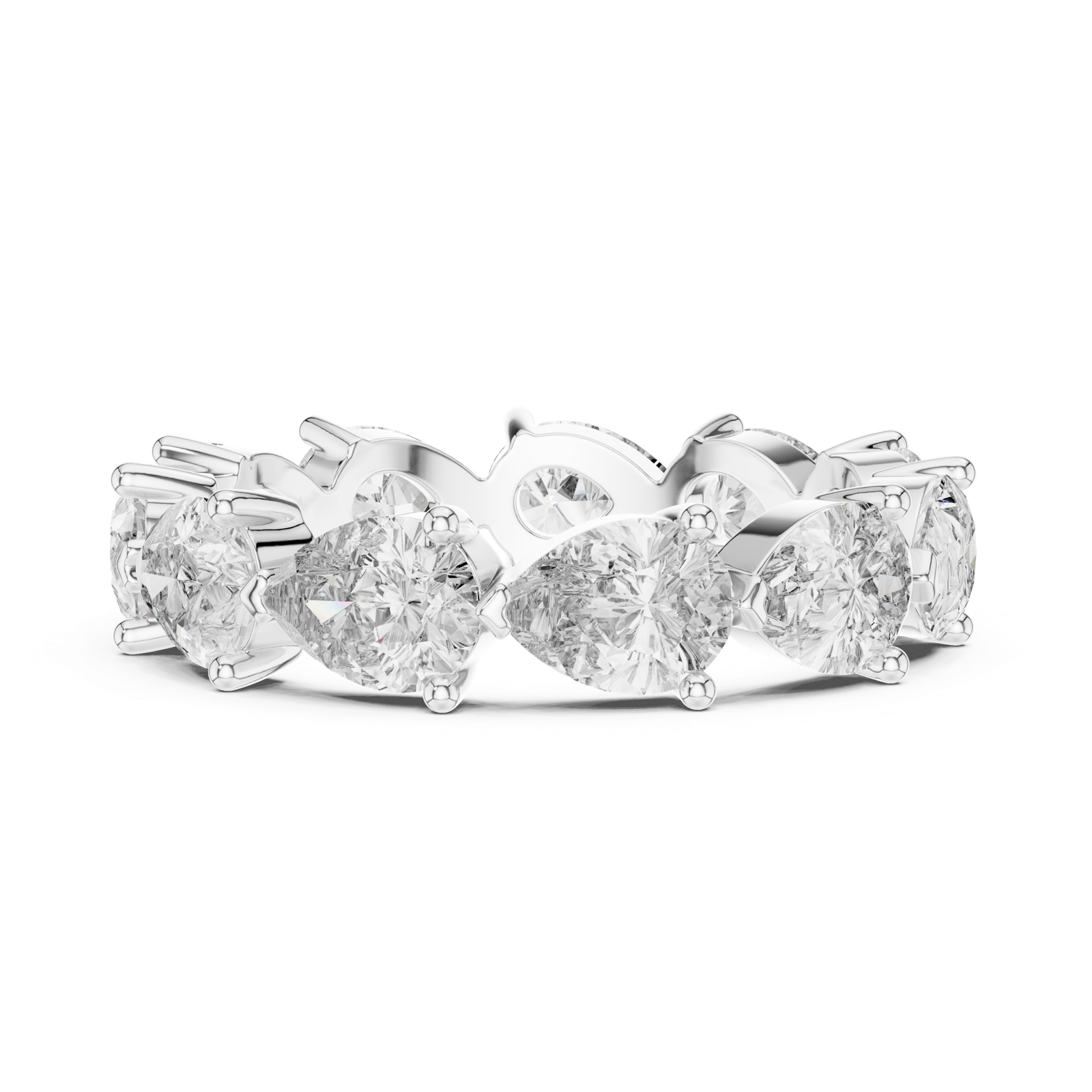 Gold Ring DDLR-001, White Gold, view 3