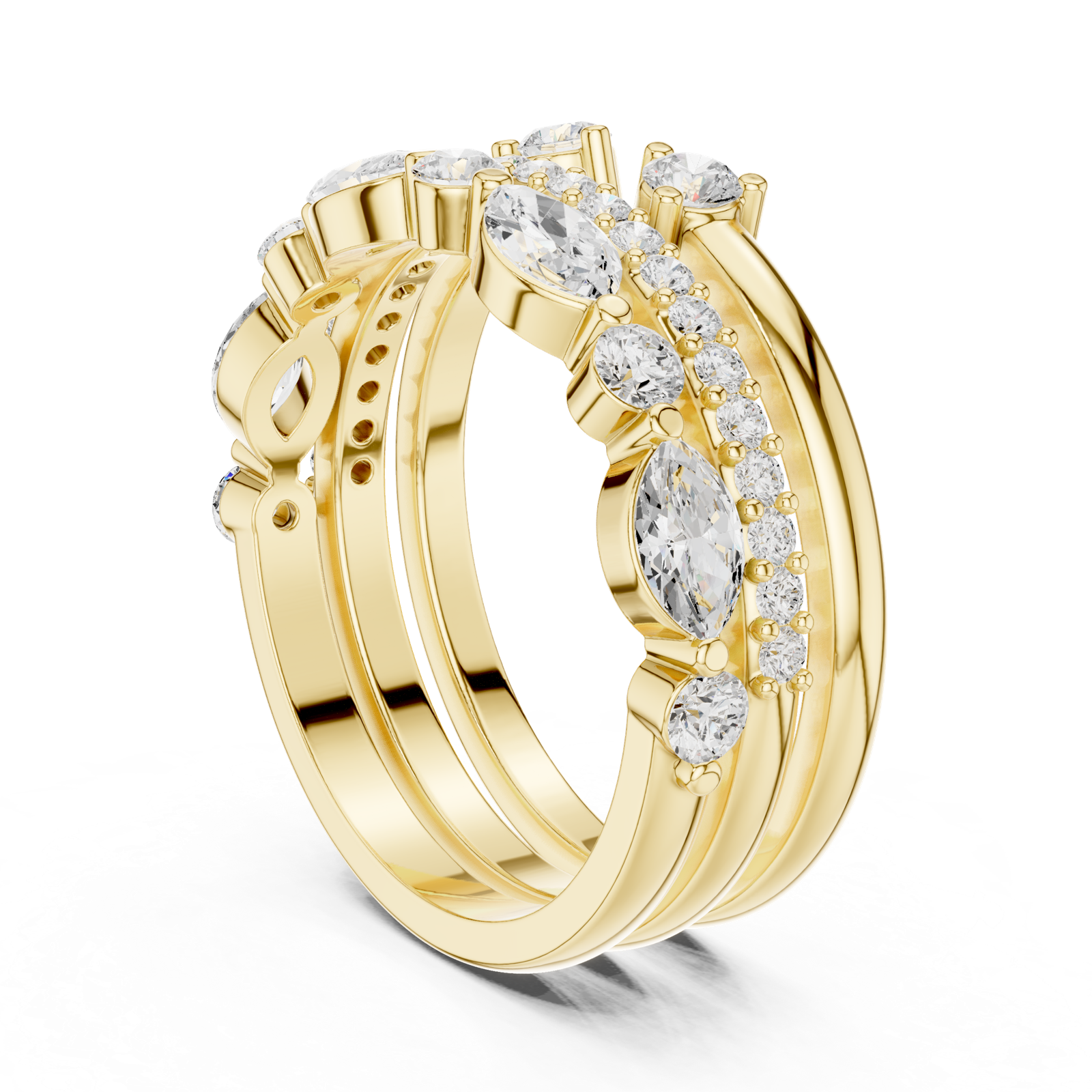 Gold Ring DDLR-383, Yellow Gold