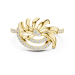Gold Ring LR-01 (86), Yellow Gold, view 4