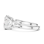 Gold Jewelry L36-7, Oval center stone, White Gold, view 3