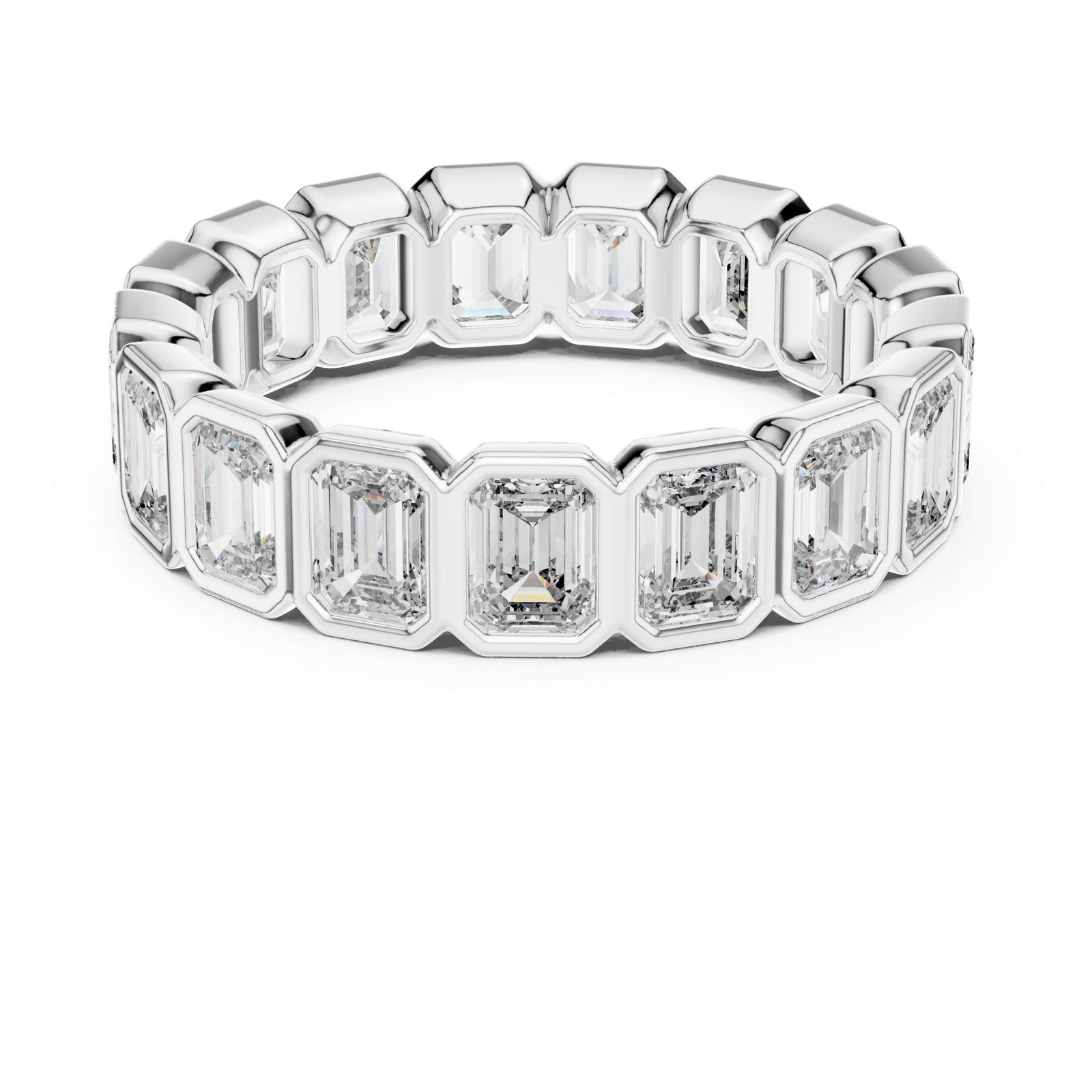 Gold Ring DDLR-217, White Gold, view 4