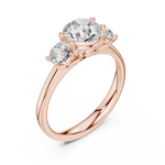 Gold Ring DDLR-638, Rose Gold, view 2