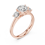 Gold Ring DDLR-638, Rose Gold, view 2