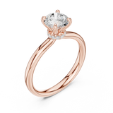 Gold Ring DDLR-644, Rose Gold, view 2