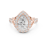 Gold Ring DDLR-397, Rose Gold, view 4