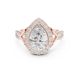 Gold Ring DDLR-397, Rose Gold, view 4