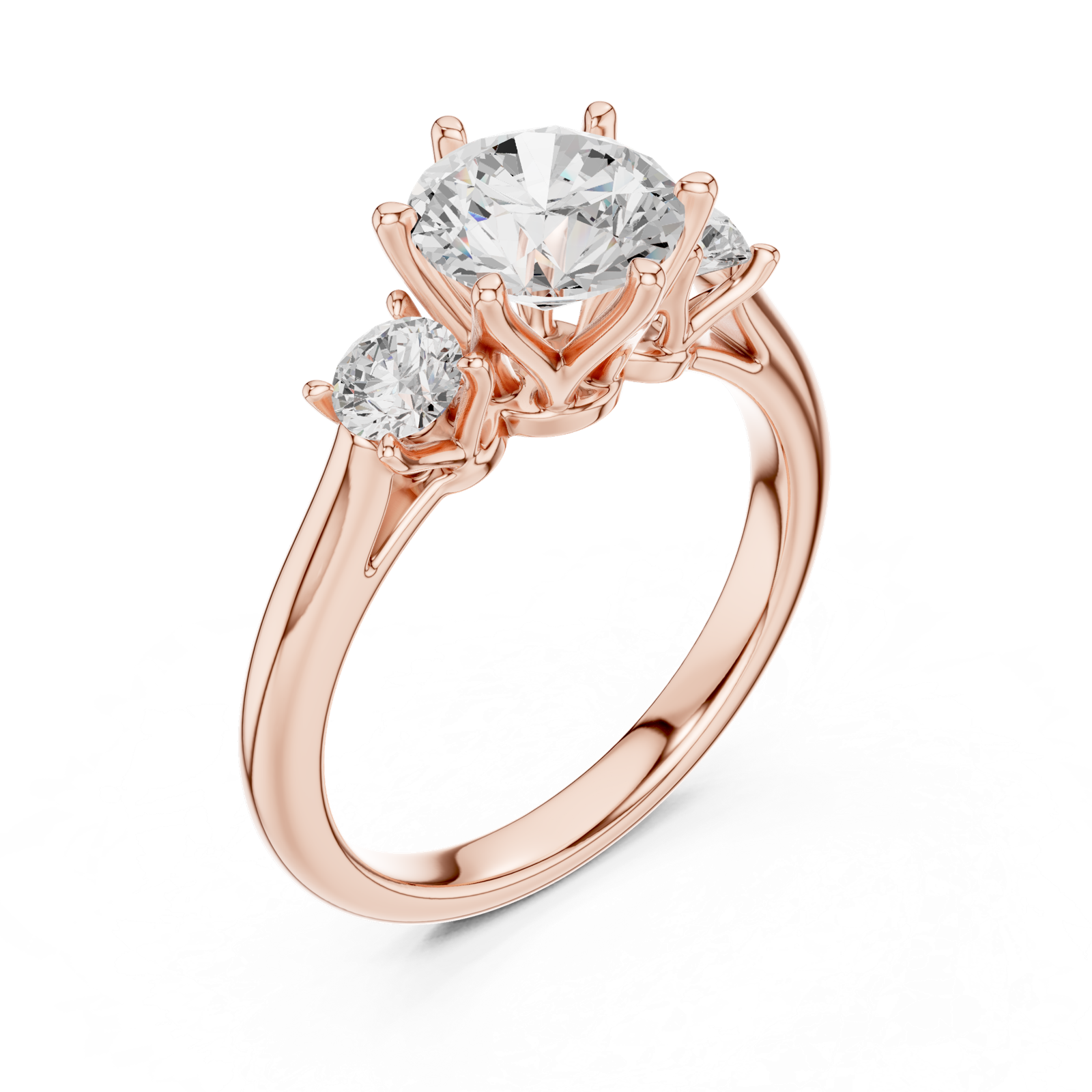 Gold Ring DDLR-920, Rose Gold, view 2