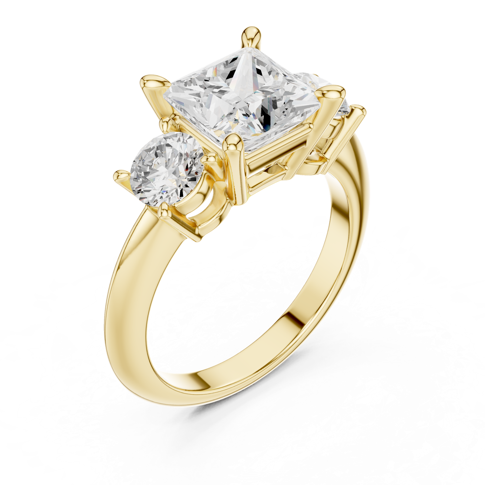 Gold Ring DDLR-904, Yellow Gold, view 2