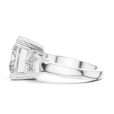 Gold Ring LR-0046, White Gold, view 3