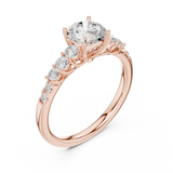 Gold Ring LR-0300, Rose Gold, view 2