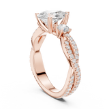 Gold Ring DDLR-1037, Rose Gold, view 1