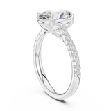 Gold Ring DDLR-729, White Gold, view 1