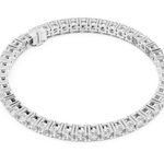 14K Solid Gold Lab Diamond Bracelet, White Gold, view 2