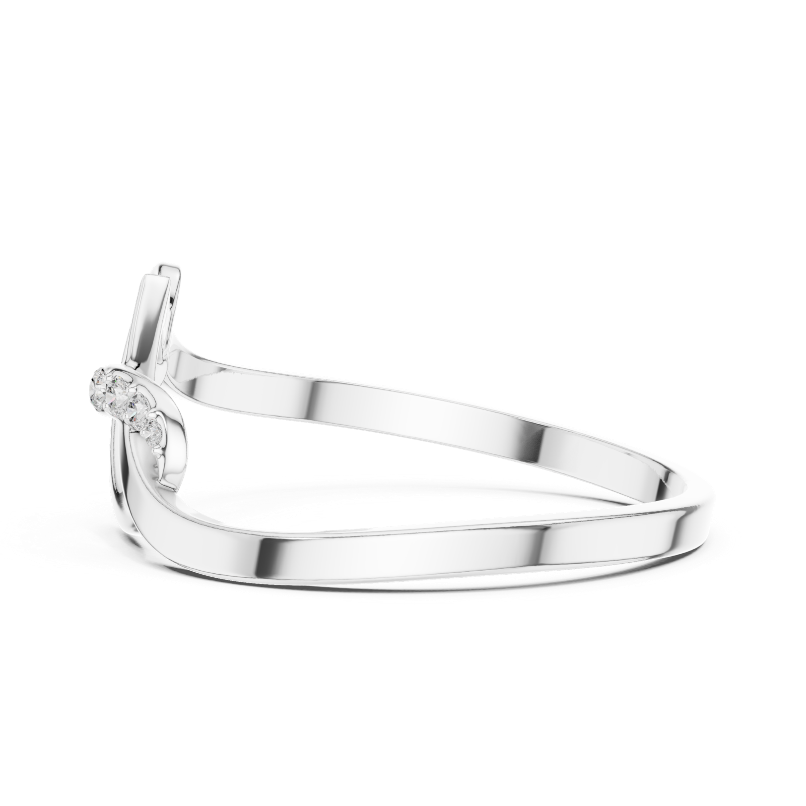Gold Ring 1 (158), White Gold, view 3