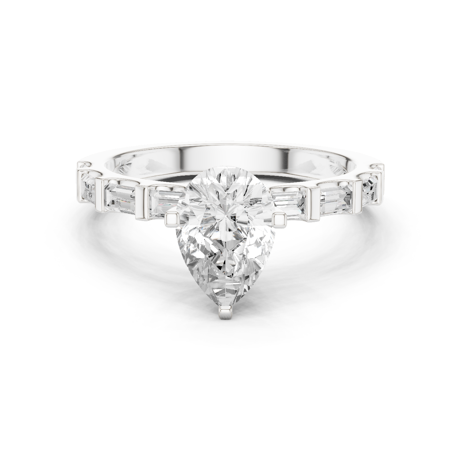 Gold Ring DDLR-1095, White Gold