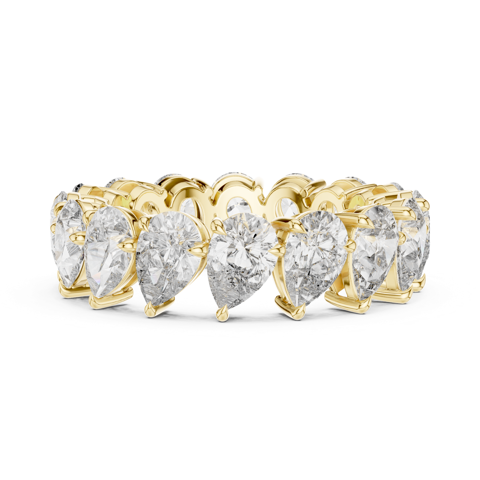 Gold Ring DDLR-220, Yellow Gold, view 3