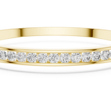 14K Solid Gold Lab Diamond Bracelet, Yellow Gold, view 4