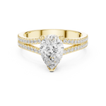 Gold Ring DDLR-1087-Z, Yellow Gold, view 4
