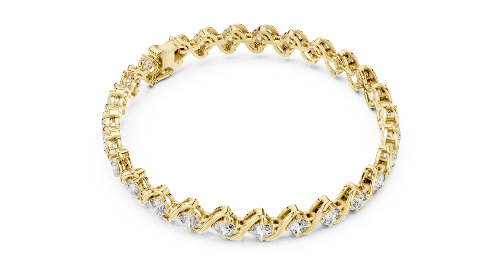 Gold Bracelet FBR0137-2, Yellow Gold, view 2