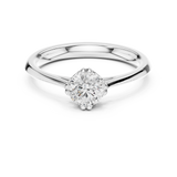 Gold Ring DDLR-554, White Gold, view 4