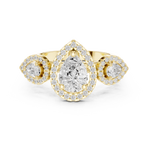 Gold Ring DDLR-317, Yellow Gold, view 4