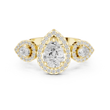 Gold Ring DDLR-317, Yellow Gold, view 4