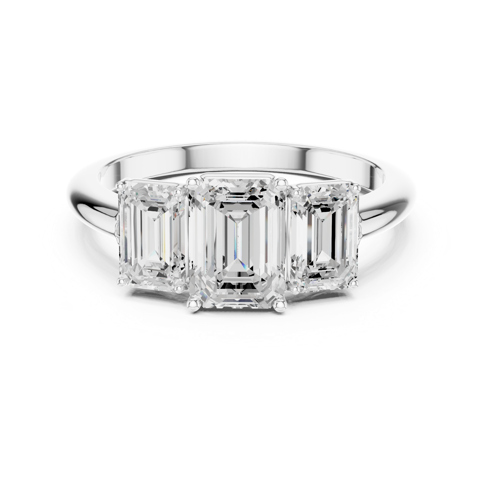 Gold Ring DDLR-1073, White Gold, view 4
