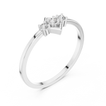 Gold Ring LR-01 (93), White Gold, view 2