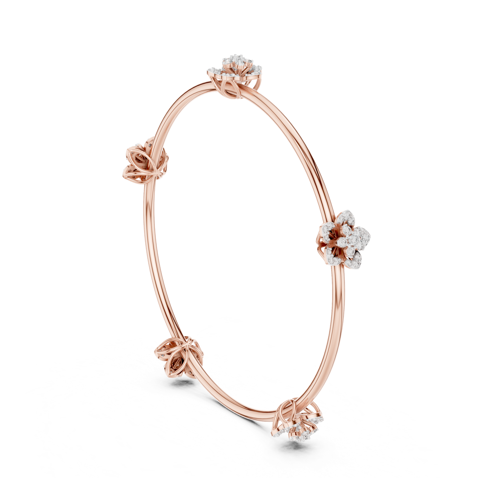 Gold Bracelet 12-10004@LB, Rose Gold, view 1