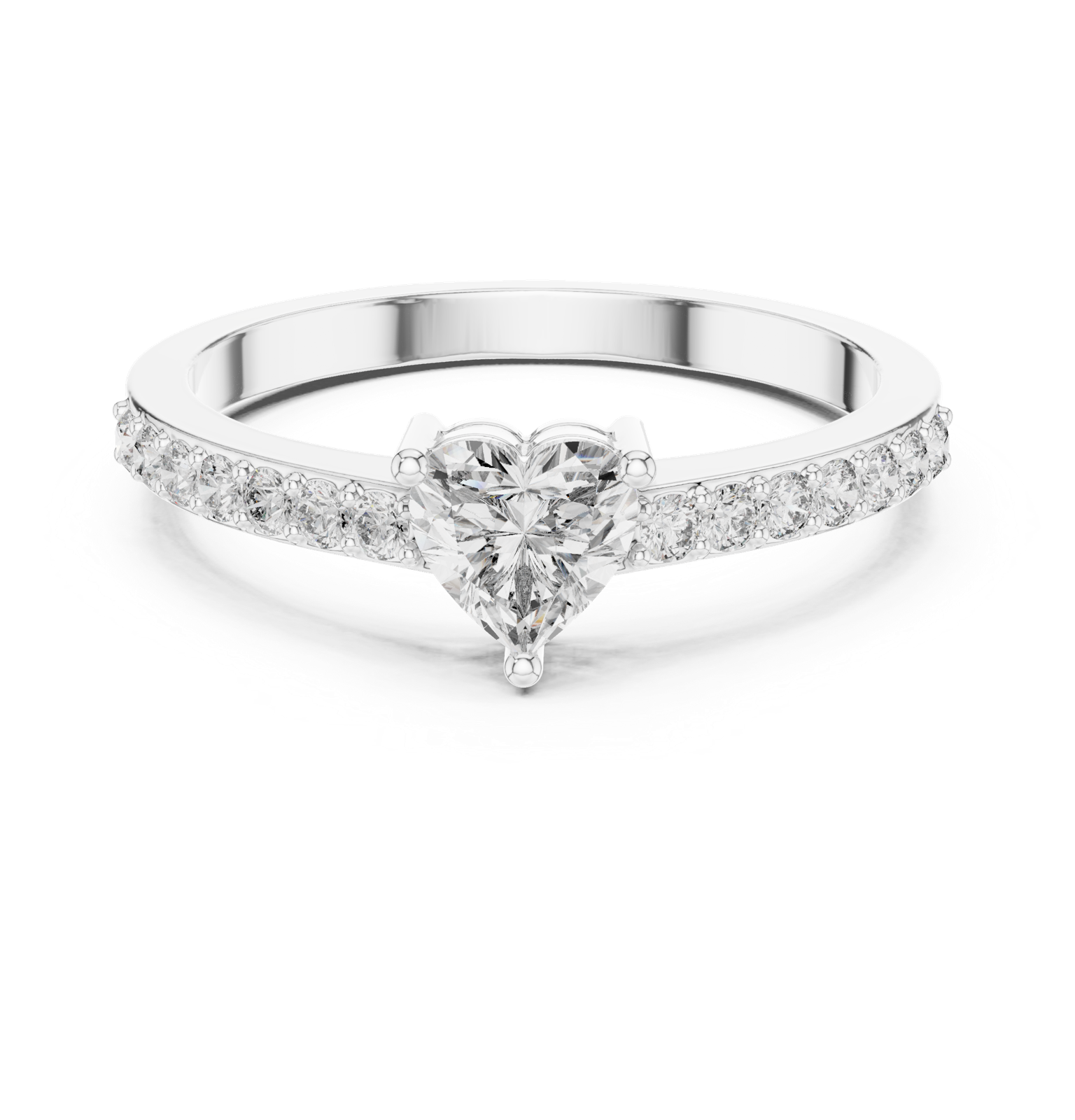 Gold Ring ABR-31, White Gold, view 4