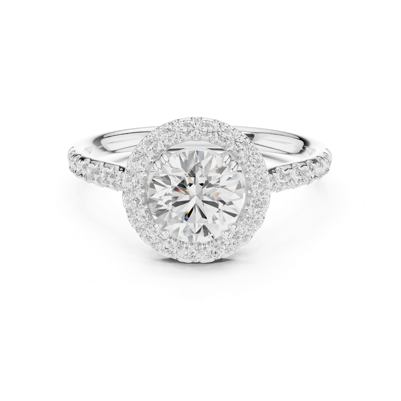 Gold Ring DDLR-792, White Gold, view 4