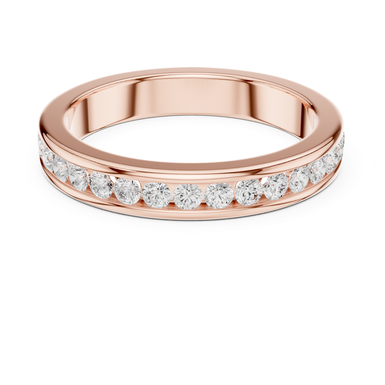 Gold Ring DDLR-437, Rose Gold, view 4