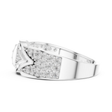 Gold Ring LR-01 (24), White Gold, view 3