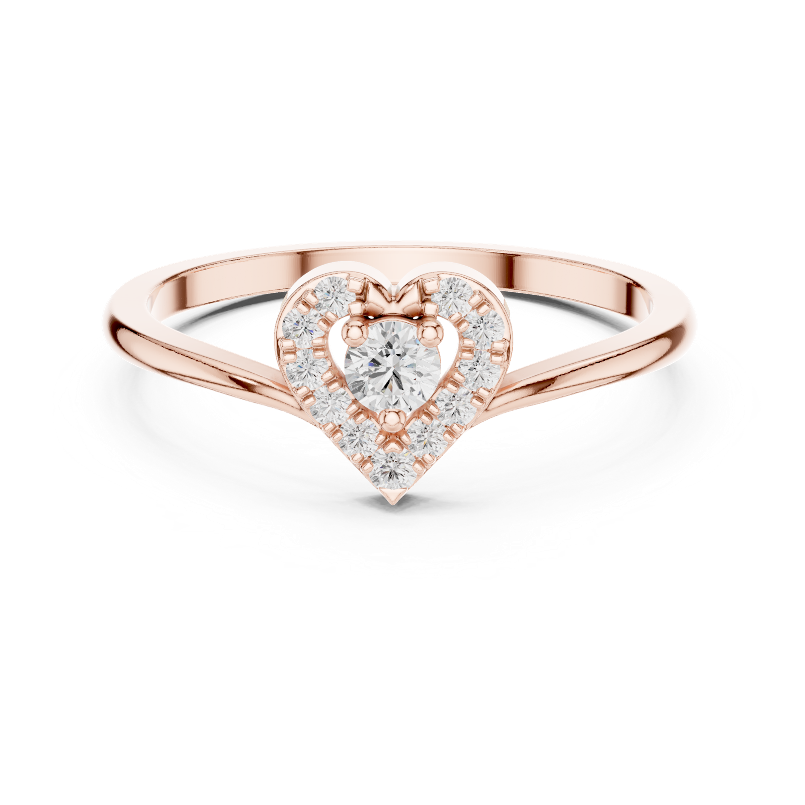 Gold Ring Ledis Ring, Rose Gold, view 4