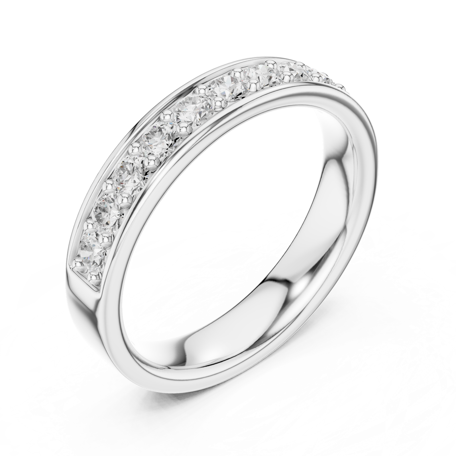 Gold Ring DDLR-577, White Gold, view 2