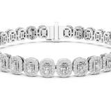Gold Bracelet GLBR-0006, White Gold