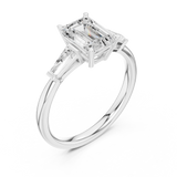 Gold Ring DDLR-1047, White Gold, view 2