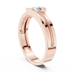 Gold Ring HLR-05 3MM, Rose Gold, view 1